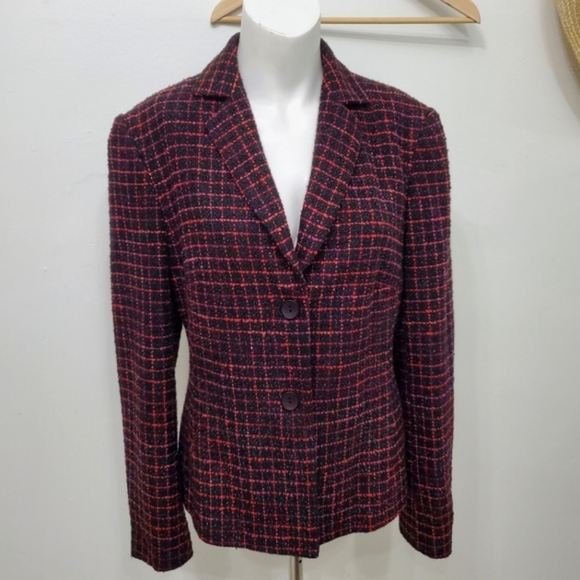 Laura Multicoloured Plaid Blazer for Petite Size 8 or M - Picture 1 of 12
